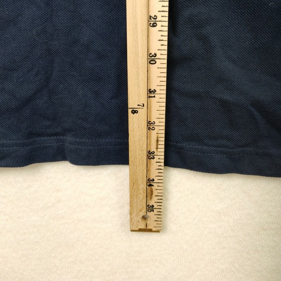 Nautica Mens Long Sleeve Polo Shirt Classic Fit XXLarge Navy Blue Polo Rugby 2XL - Picture 11 of 11